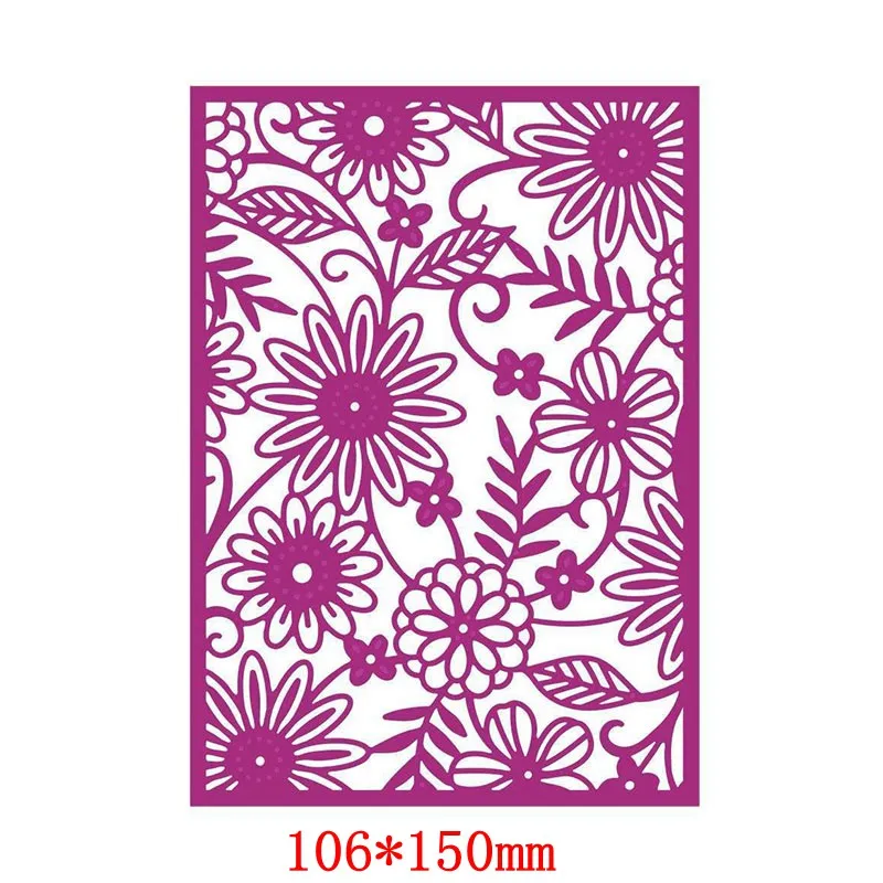 Цветок лист слойная рамка металлические штампы трафареты для сделай сам