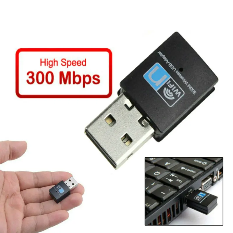 Wi-Fi-ключ SOONHUA Mini 300 Мбит/с USB2.0 RTL8192 | Компьютеры и офис