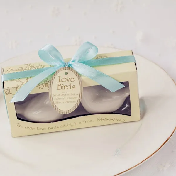 Подарок на свадьбу для гостей Шейкер соли и перца с любимой птицей