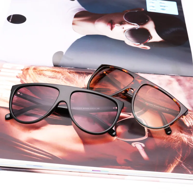 Очки солнцезащитные женские в стиле ретро тонкие винтажные брендовые