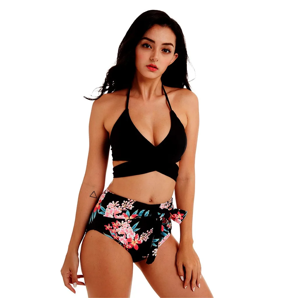 2019 Горячий Женский Высокий вилка пуш-ап пляжный бюстгальтер с подкладкой Холтер