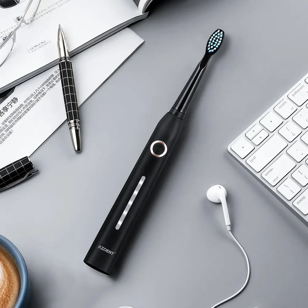 Azdend AZ-9 Pro Водонепроницаемая электрическая зубная щетка Sonic USB с 8 сменными головками, горячая Распродажа, 5 режимов, зубные щетки для взрослых, CE