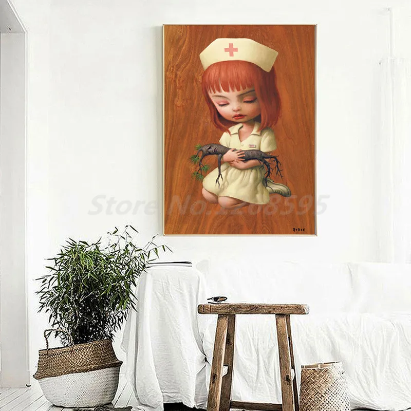 Постеры на холсте Mark Ryden Tree Show Nurse Sue HD с принтами настенная живопись декоративная