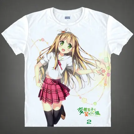 Аниме Hentai Ouji to Warawanai Neko цукико цукакуши Azuki Azusa футболка Летняя Топы с коротким