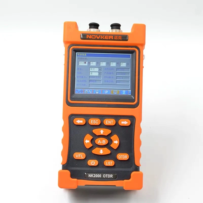 OTDR 1310/1550nm 30/28dB, интегрированный VFL Сенсорный экран оптический измеритель коэффициента отражения методом временных интервалов VFL