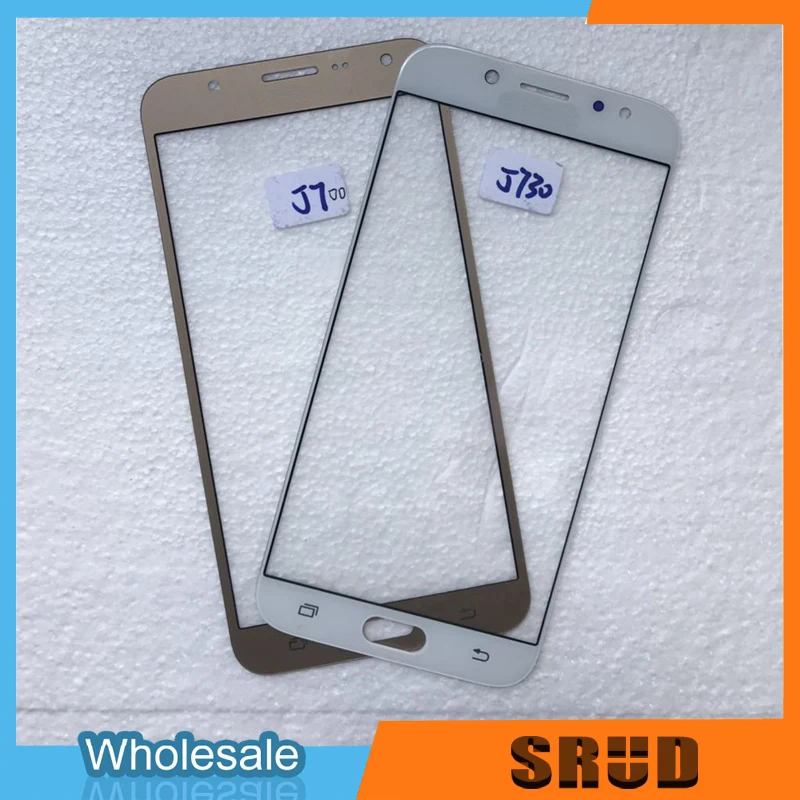 10 шт. Внешний стеклянный объектив для Samsung Galaxy J7 2015 2016 2017 J700 J710 J730 J730F ЖК экран