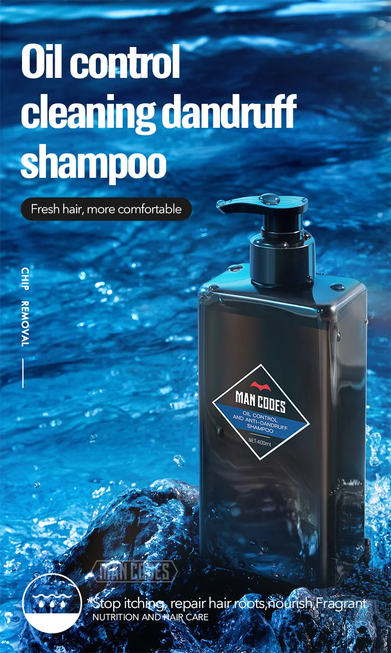 400ML Oil Control Cleaning Dandruff Shampoo Anti Hair Loss Shampoo Keratin Treatment Shampoo Hair Care Anti-Itching Care