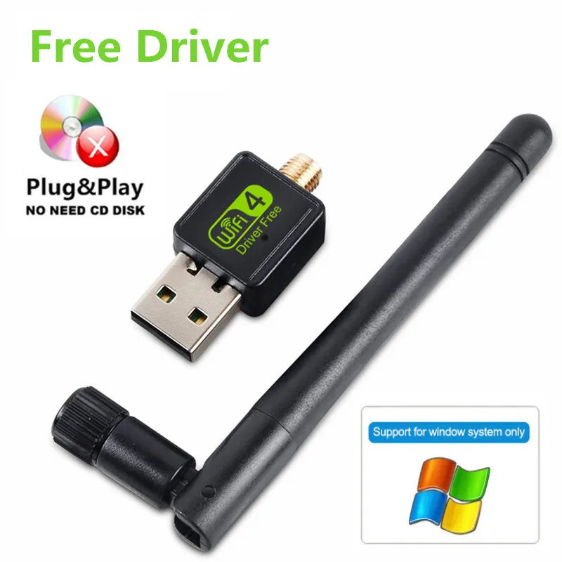 Free Driver USB Wifi адаптер MT7601 Wi fi адаптер Wi-fi USB адаптер Бесплатный драйвер Ethernet Wifi ключ Lan сетевая карта Wifi приемник антенна - Цвет: Free Driver