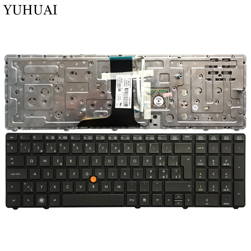 Новая швейцарская Клавиатура для ноутбука HP EliteBook 8760 Вт 8770 638514-BG1 652553-BG1 6037B0055416 |