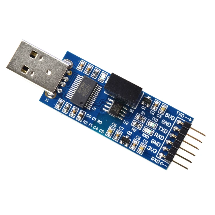 USB к последовательному порту золотистый TTL UART модулю FT232RL с изоляцией сигнала