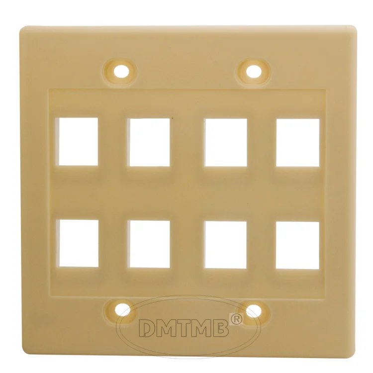 8 портовая настенная пластина keystone с 120X120 мм и цвета слоновой кости|wall plate|keystone wall