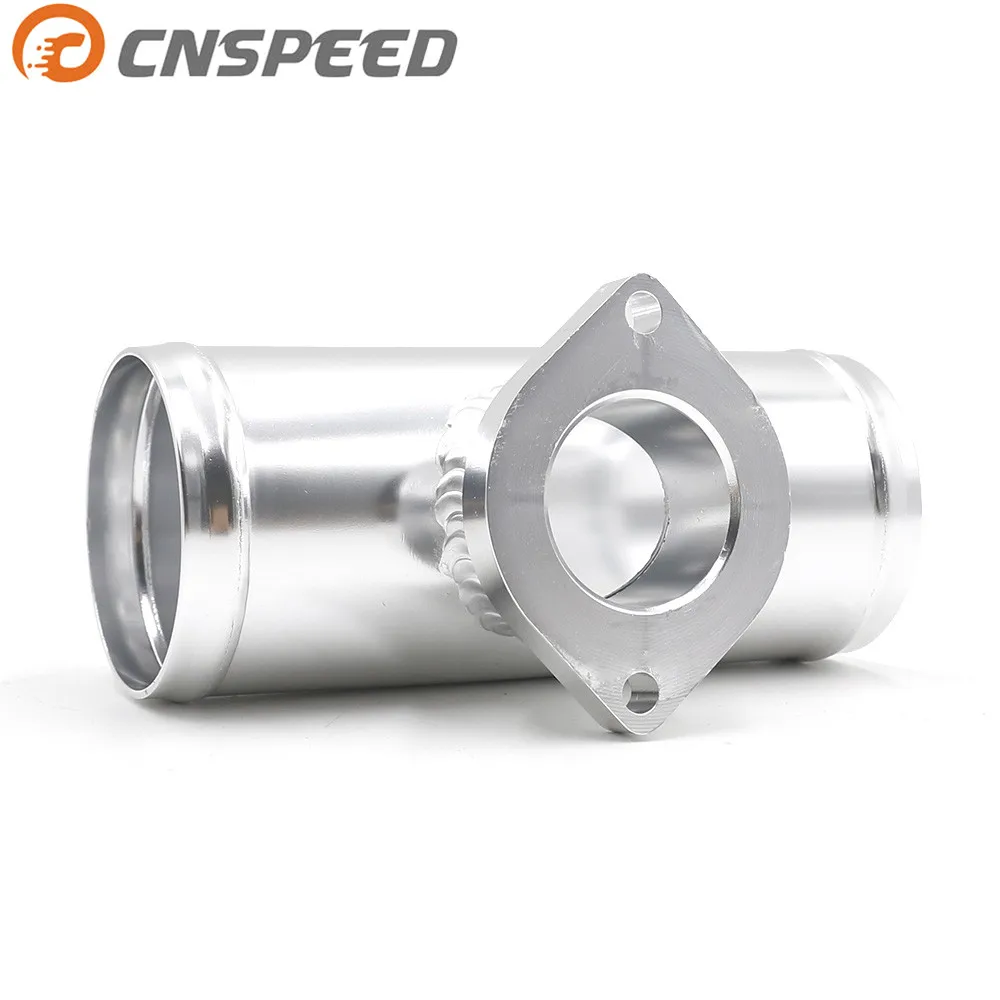 CNSPEED 63 мм 2," турбо алюминиевый фланец для GD-RS FV BOV RZ дующий Клапан адаптер L = 150 мм черный серебристый YC100379