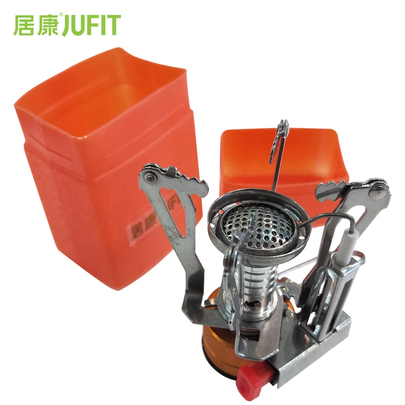 JUFIT новые горелки для пикника, газовая плита для кемпинга, супер легкая Портативная Складная мини-печь с коробкой