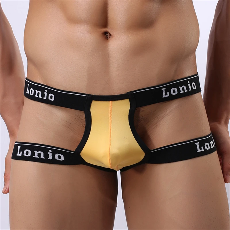 

LJ Brand Sexy Thong Briefs Men's Comfy Unique Desigh/Men Jockstrap G-String Underwear/Men Novelty T-Back Lingerie Thongs 2018