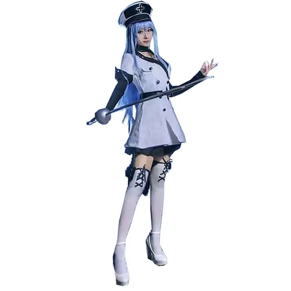Черный Акаме ga Kill Esdese Esdeath Косплей Костюм - Цвет: Черный