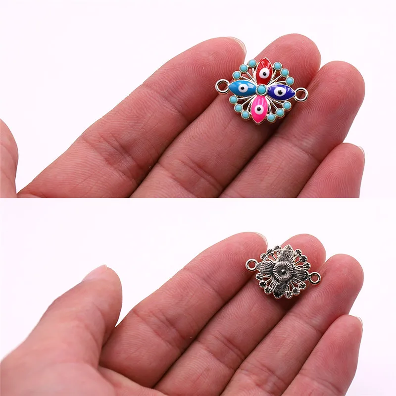 10pcs Style 12 10 шт ювелирные шармы-соединители с акриловым украшением ювелирные изделия Аксессуары для ожерелья, браслеты, ювелирные изделия делая оптом - Цвет: 10pcs Style 12