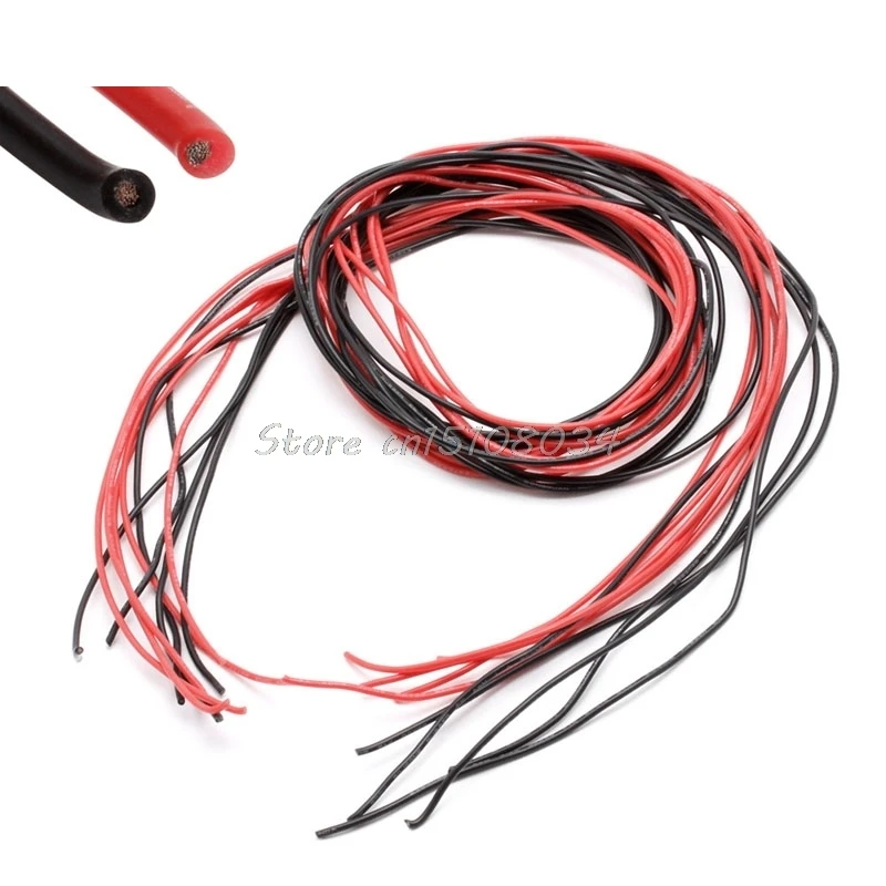 22 AWG 10 футов (3 м) калибровочный силиконовый провод гибкие многожильные медные