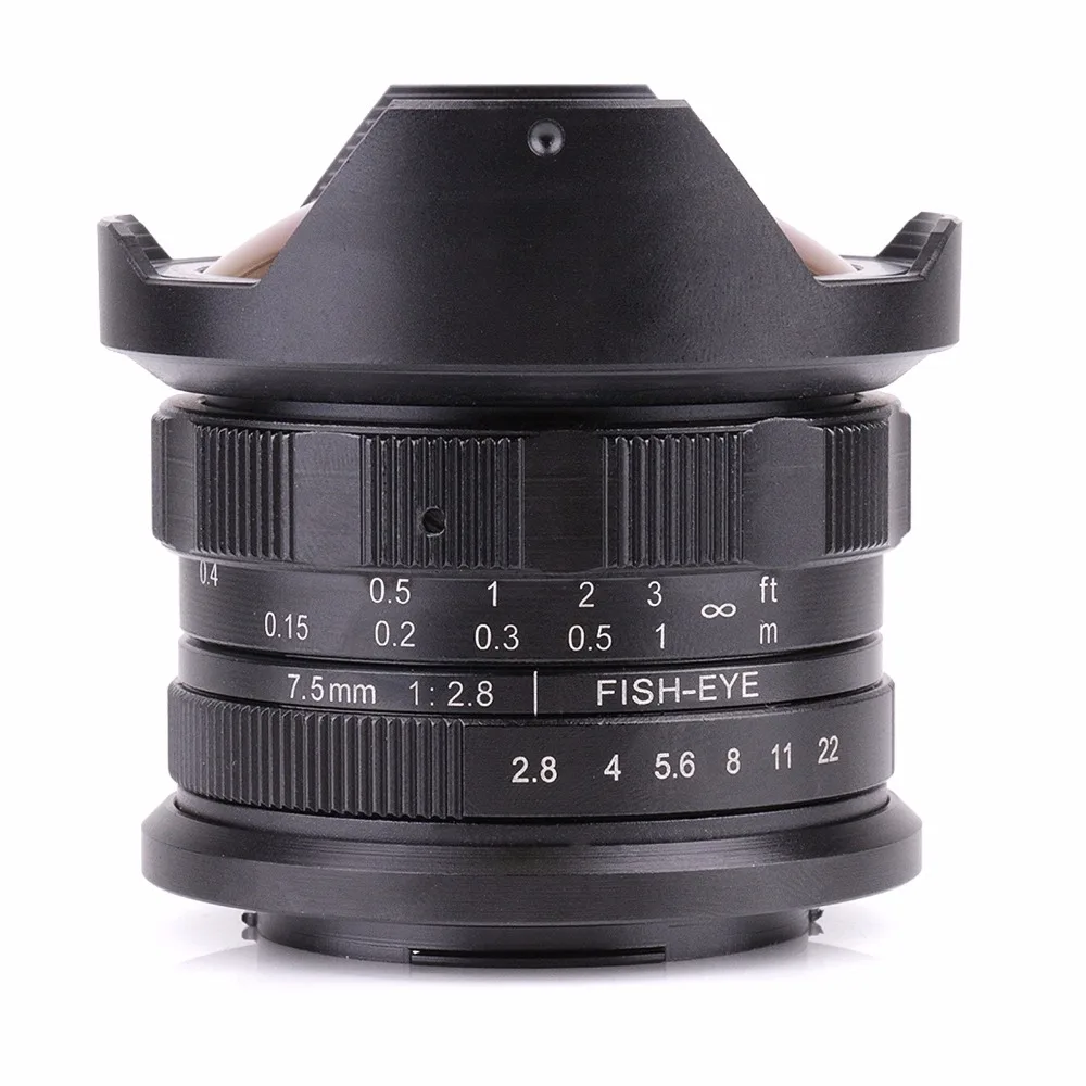 Супер широкоугольный объектив для камеры Fujifilm FX XT10 XT2 новый APS C 7 5 мм F2.8|lens for