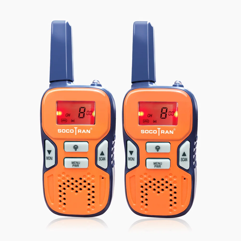 SOCOTRAN R8 pmr радио дети мини рация 8 каналов 0,5 Вт Лицензия бесплатно pmr446 радио код конфиденциальности, светодиодный фонарик сканирования