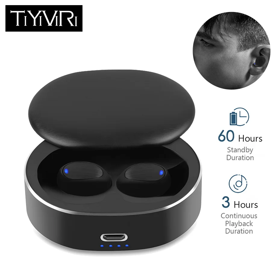 TiYiViRi Беспроводные наушники Bluetooth 5 0 TWS беспроводные стерео гарнитура с микрофоном