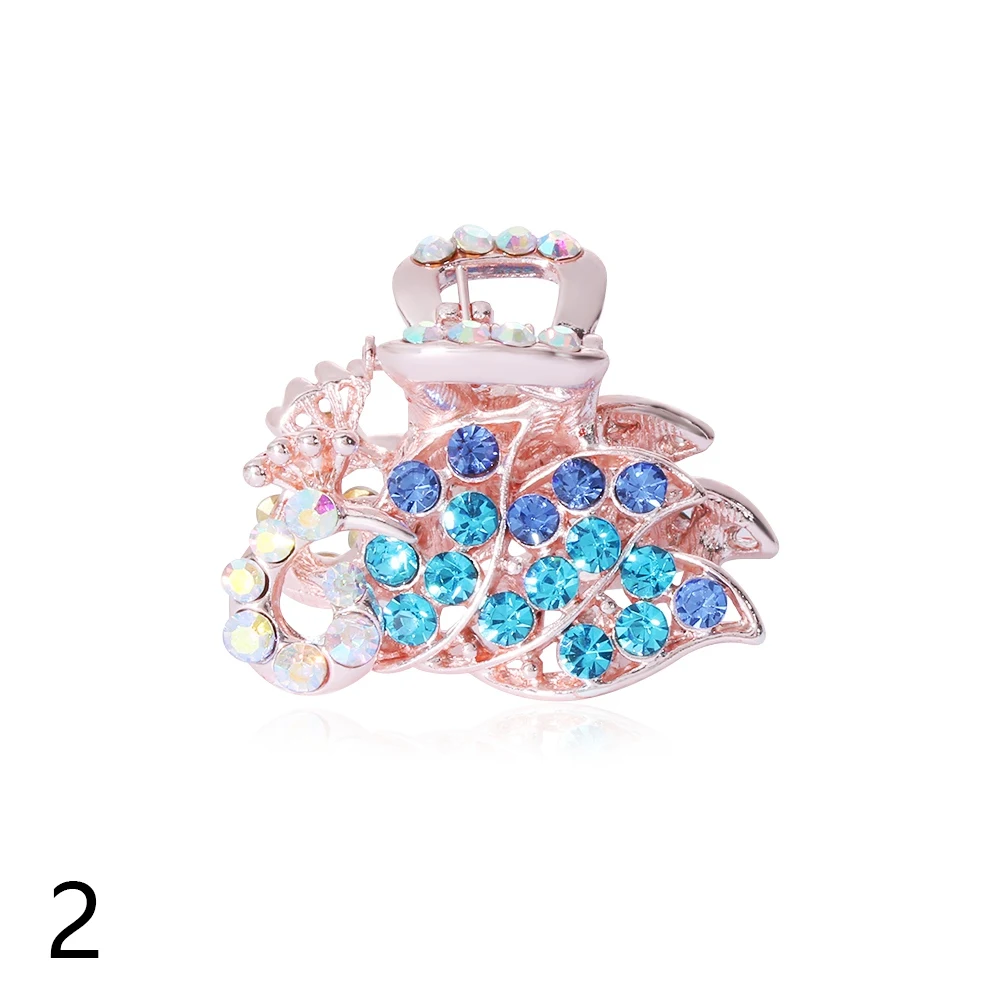 Style 6-02 1 шт. Мини Ретро Бабочка Корона Когти для волос винтажные женские заколки для волос хрустальные стразы шпильки для девочек заколки аксессуары для волос - Цвет: Style 6-02