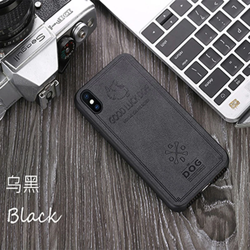 Для iphone X XS случае Новый Ткань Ультратонкие холст кремния Чехлы для x текстура