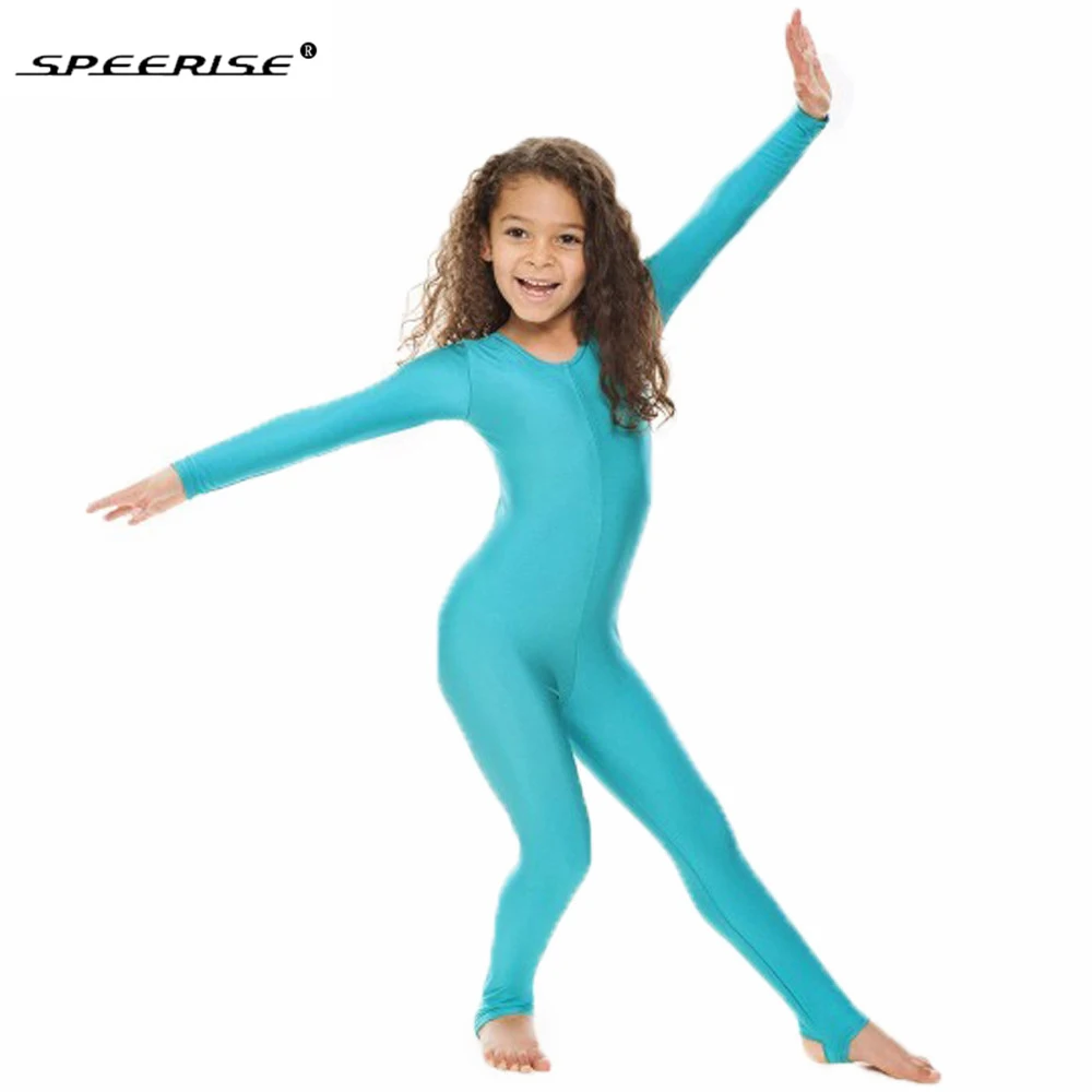 Спортивный костюм с длинными рукавами для девочек танцев и гимнастики