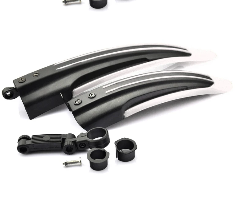 

FEELCOOL Adjustable Road Mountain Bike Bicycle Front Rear Fenders Mudguards Black Set Cycle Parts 076