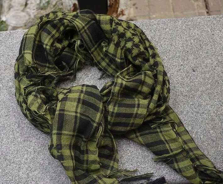 Арабских Shemagh Keffiyeh Шарф Военная Тактическая Шарфы Утолщенной Мотобайк Ветрозащитный Банданы Хиджаб Шарф военный шарф арафата платок военная арафаткаа арабская мужская