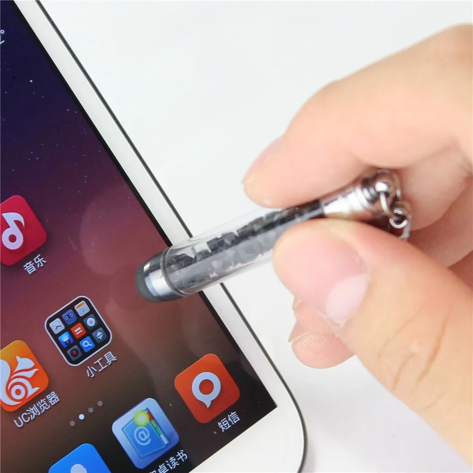 Роскошные модные diamond crystal Стилус iPhone плоский универсальный стилус пыли разъем (3