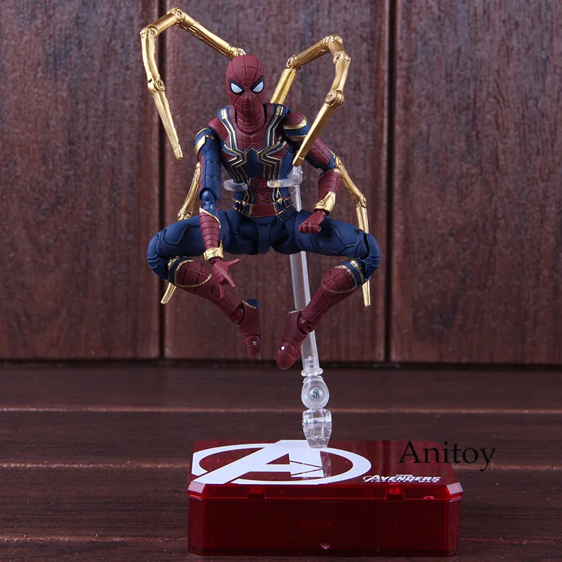 СВЧ Marvel Мстители Бесконечная война Человек-паук Железный Паук и Tamashii сценическая ПВХ фигурка Коллекционная модель игрушки