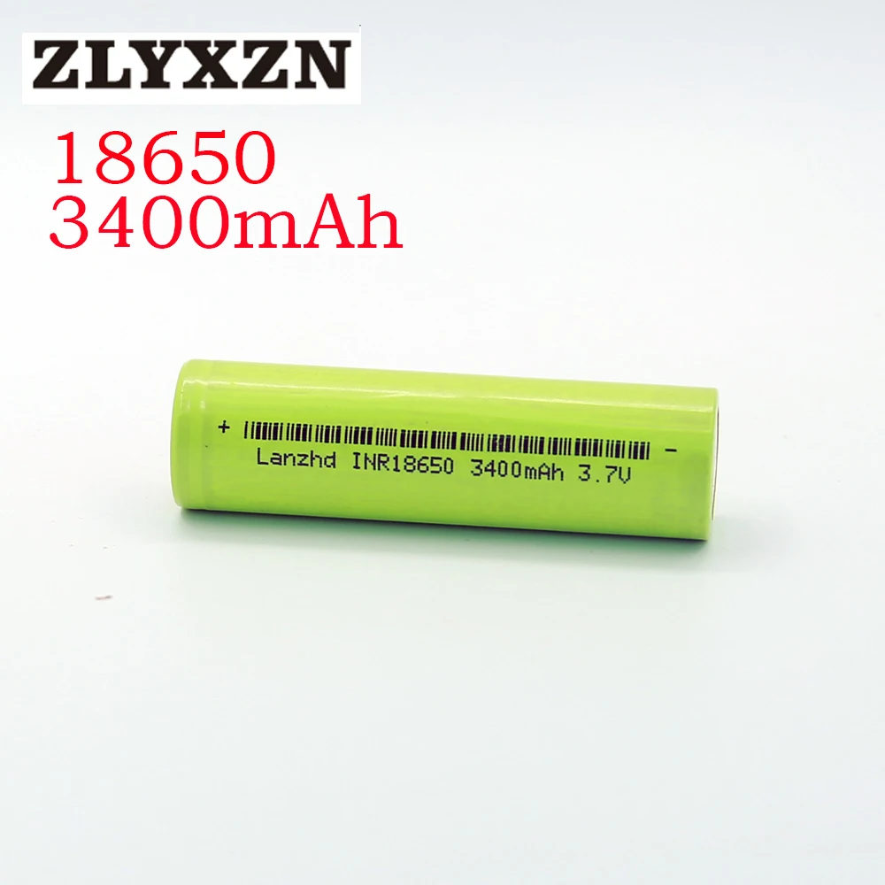 10PCS NEW 18650 3.7v Battery Lithium li ion 3400mah 30A Rechargeable INR18650 For flashlight batteries | Электроника