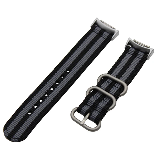 Холст нейлон ремешок для samsung Шестерни 2 R360/Fit2 Pro R365 Смотреть Band спортивный ремешок Сталь кольцо застежка браслет