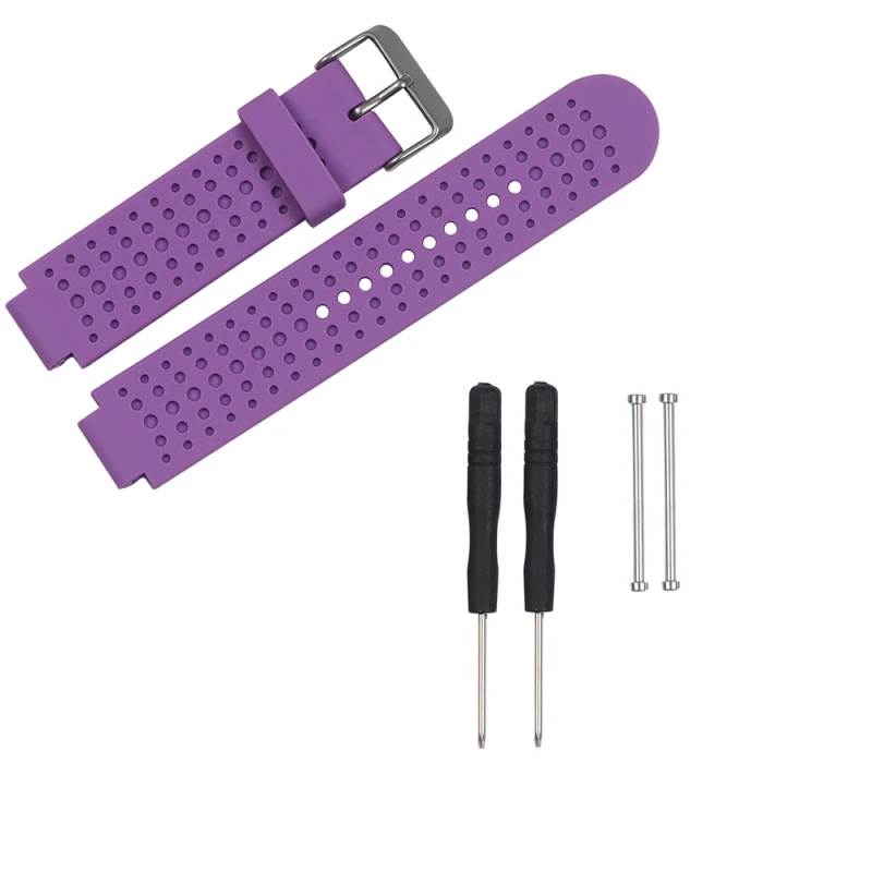 Силиконовый сменный ремешок для наручных часов Garmin Forerunner 230/235/630/220/620/735 с штифтами