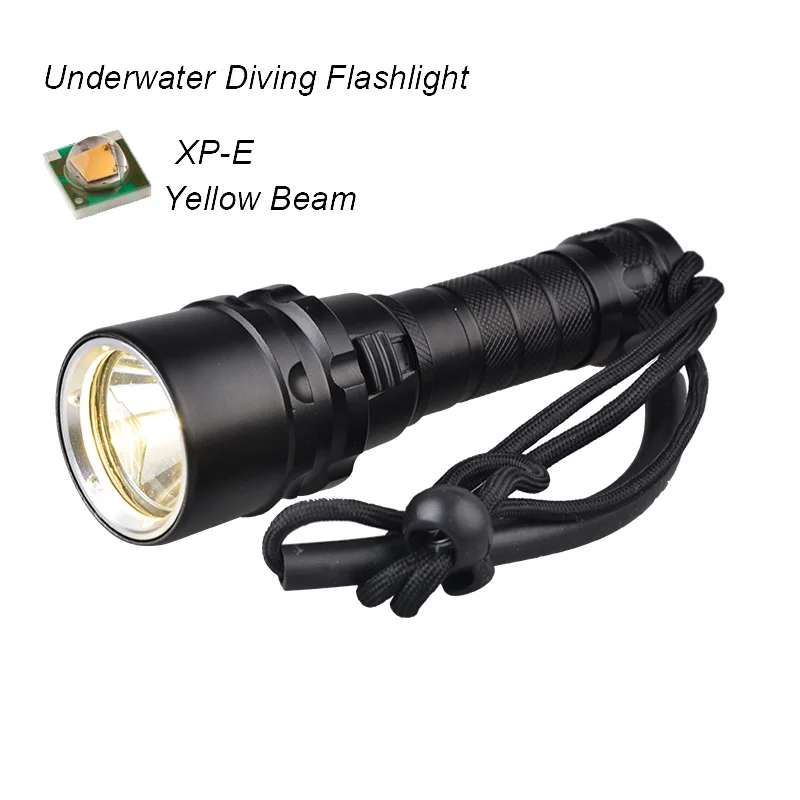 [ ] CREE XM-L2 XML-T6 светодиодный профессиональный светодиодный фонарь для использования под водой Дайвинг фонарик водонепроницаемый фонарь