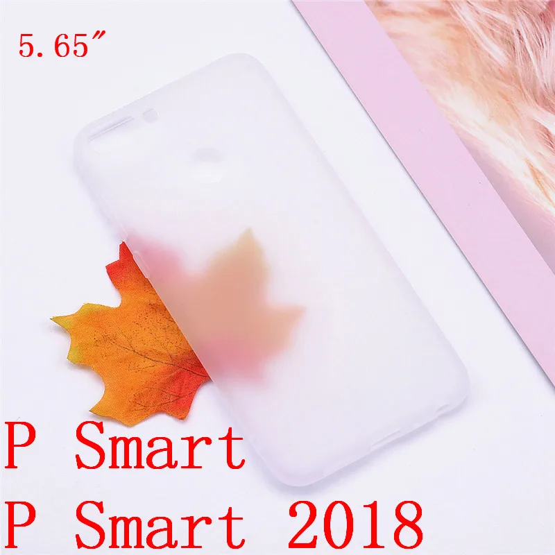 Transparent white Huawei P Smart чехол TPU Мягкий силиконовый прозрачный чехол конфетный чехол для телефона для huawei P Smart чехол FIG-LX1 Enjoy 7S Чехол - Цвет: Transparent white
