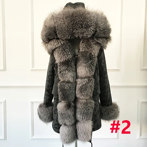 black out jacket Теплая куртка с капюшоном из натурального меха рекс с капюшоном из натурального меха куртка из натуральной лисы - Цвет: black out jacket