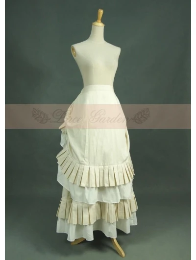 

Ivory Cotton Vintage Victorian Skirt