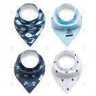 Детские слюнявчики из Нагрудник слюнявчик полотенце хлопка, 4 шт.