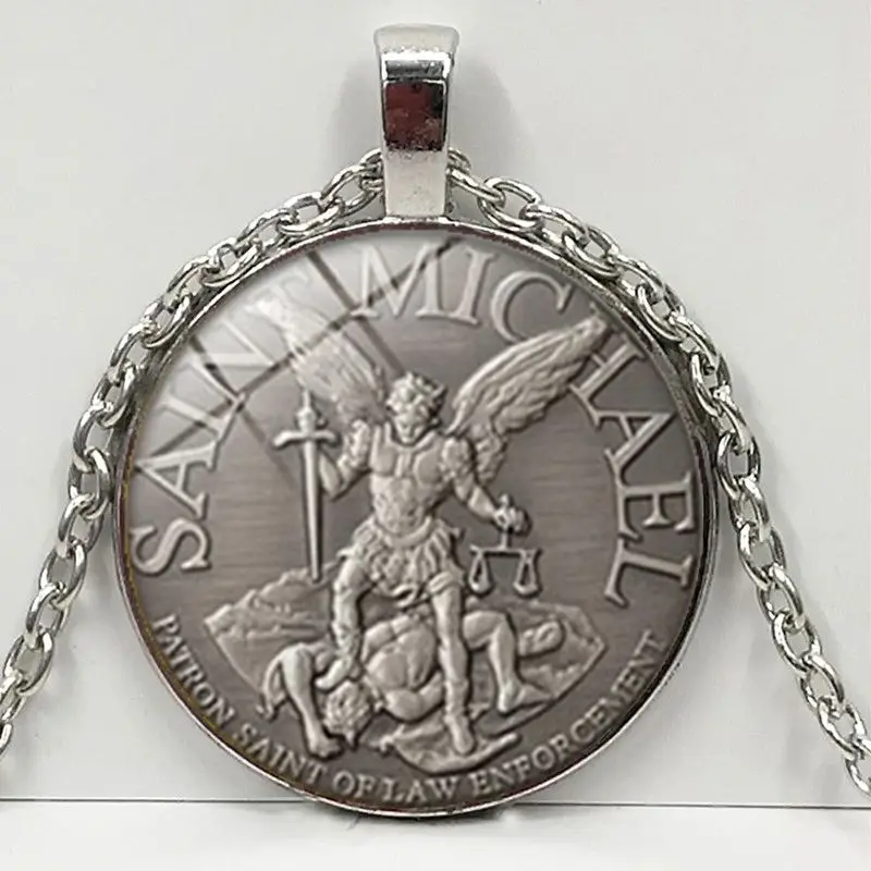 Новое мужское ожерелье Архангела Михаила Защити меня Святой Щит Русский ортодоксальный подвеска.