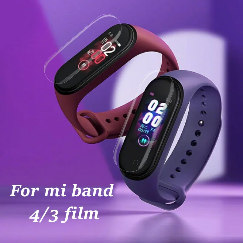 Защитная пленка для экрана Mi band 4 5 шт. 2 1 защитная Xiaomi 3 защита от царапин браслет