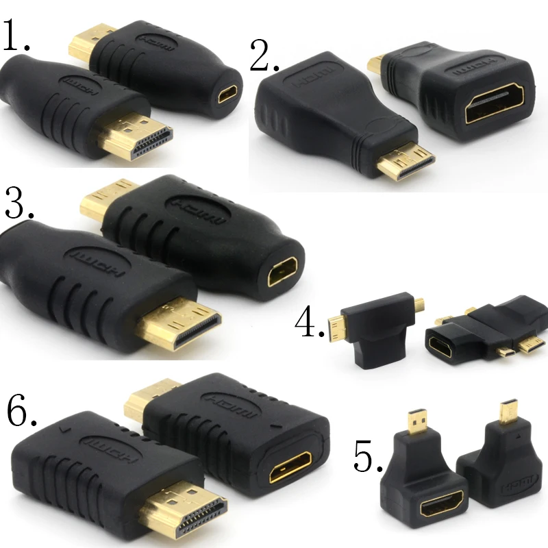 

MINI HDMI male and female to MICRO HDMI male and female to HDMI male and female super pole of the notebook adapter