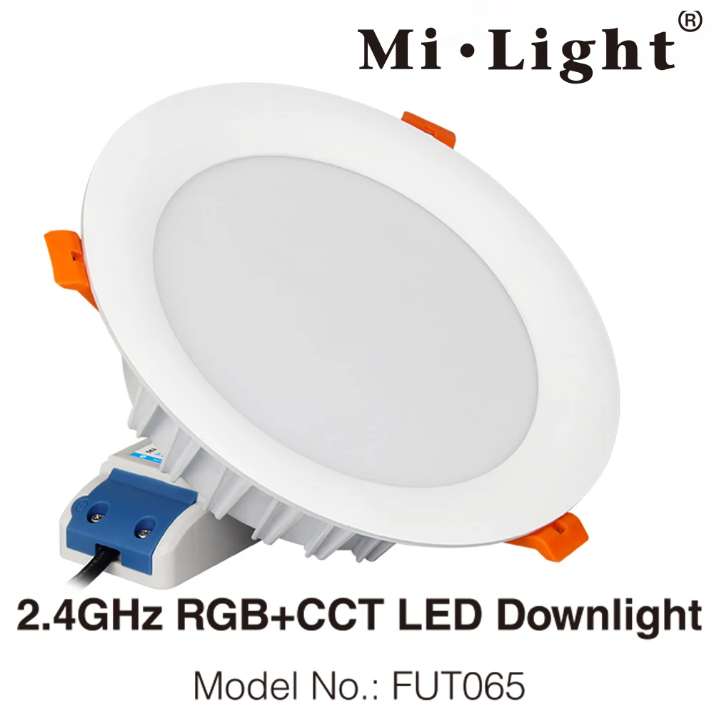 Светодиодный светильник Mi Light 18 вт RGB + CCT встраисветильник модель FUT065 AC85-265V wi-fi