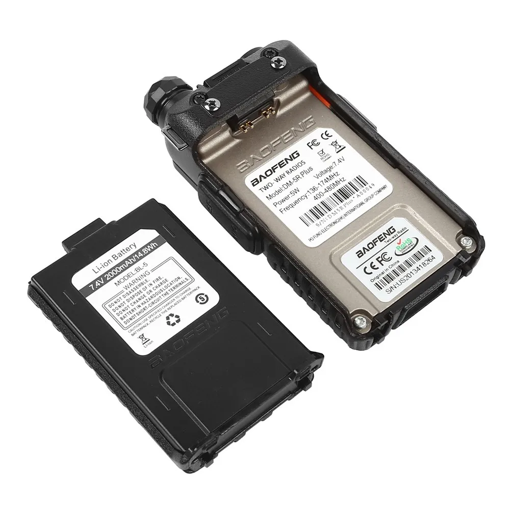 Baofeng DMR DM 5R plus Двухдиапазонная рация 136 174 МГц 400 470 цифровая двухсторонняя радио
