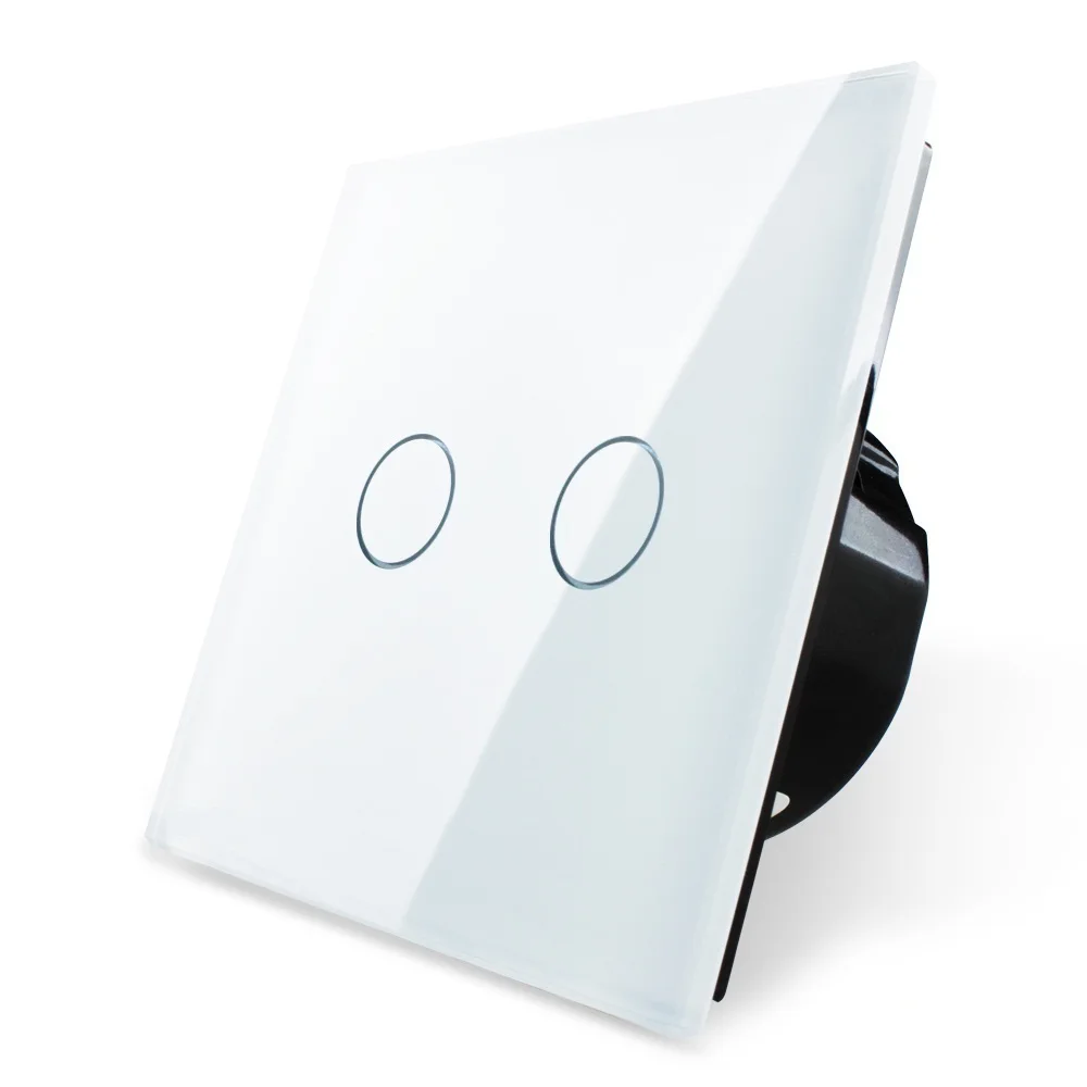 Настенный выключатель европейского стандарта белая панель переключателя из