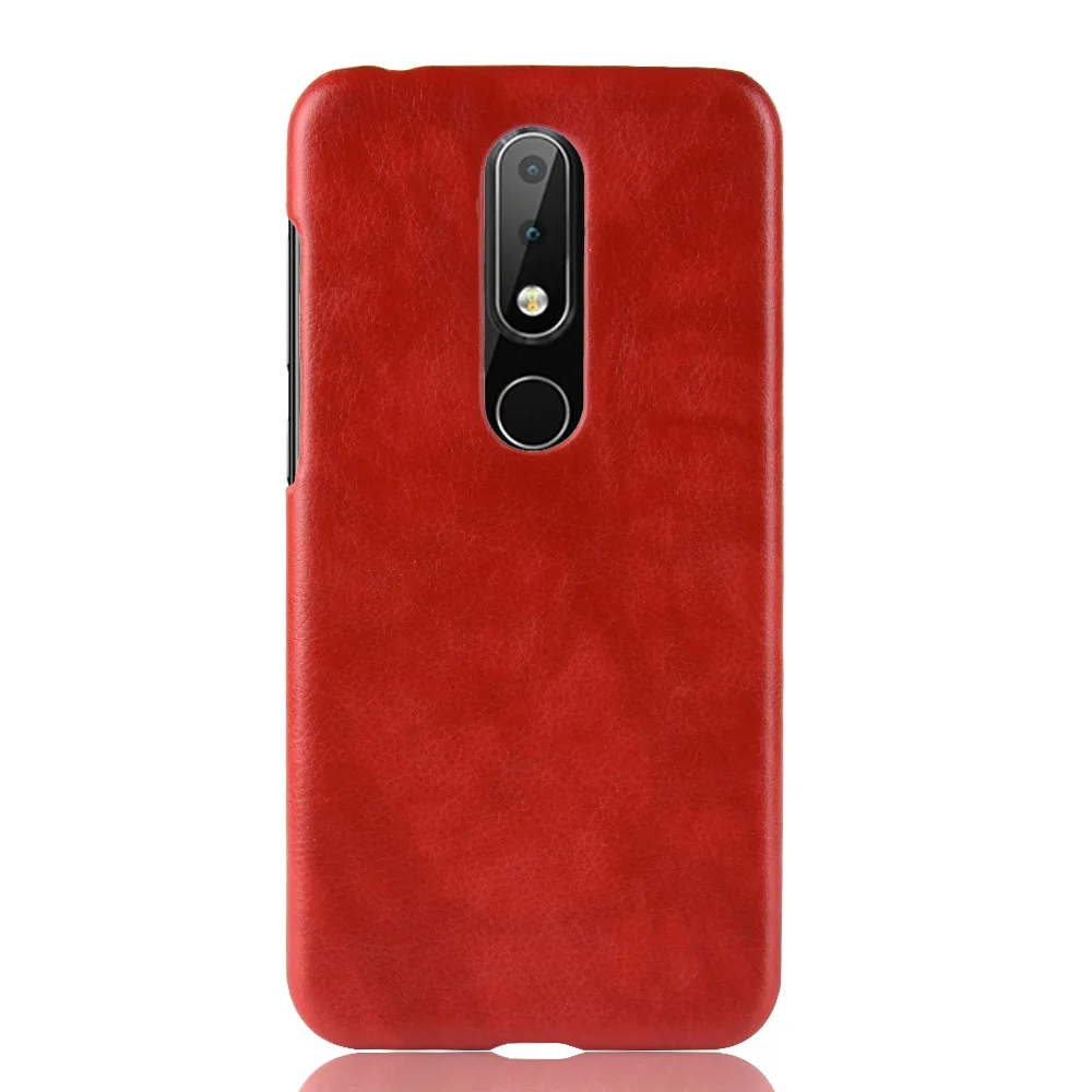 Личи шаблон мобильный чехол для телефона nokiax6 uxury искусственная кожа жесткий