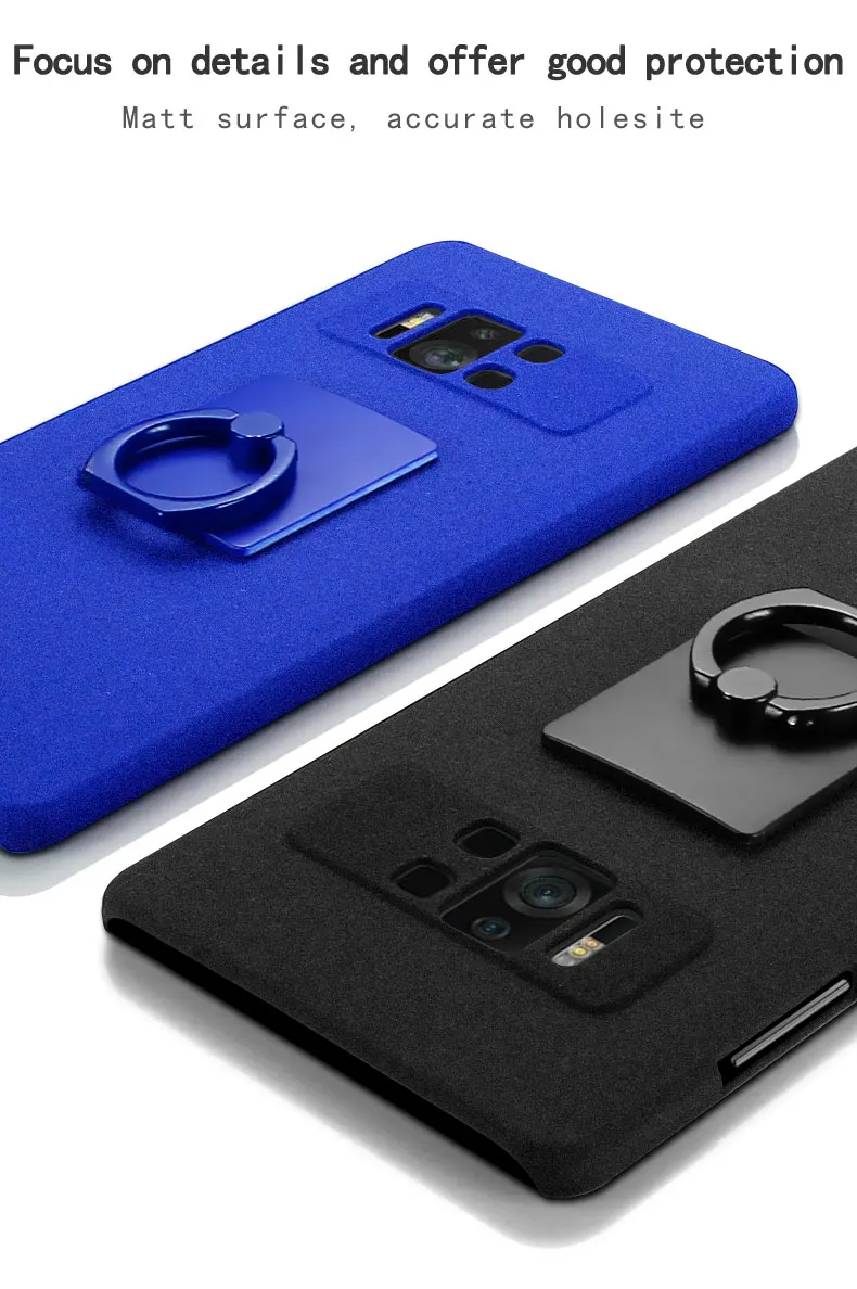 Для ASUS Zenfone AR ZS571KL чехол Imak ковбой чехол и защитная пленка для экрана с закругленными краями с подставкой для задней панели с палец с держателем, кольцом, подставкой