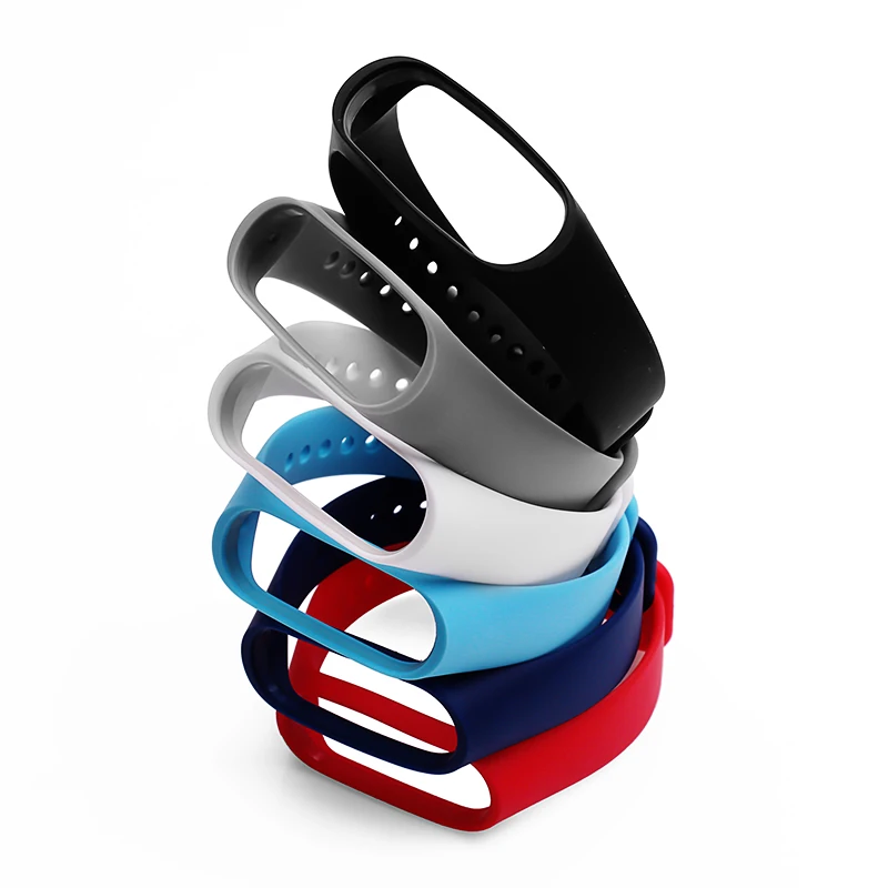 BOORUI Pulsera цветной Miband 3 ремешок correa силиконовый Сменные аксессуары для браслета