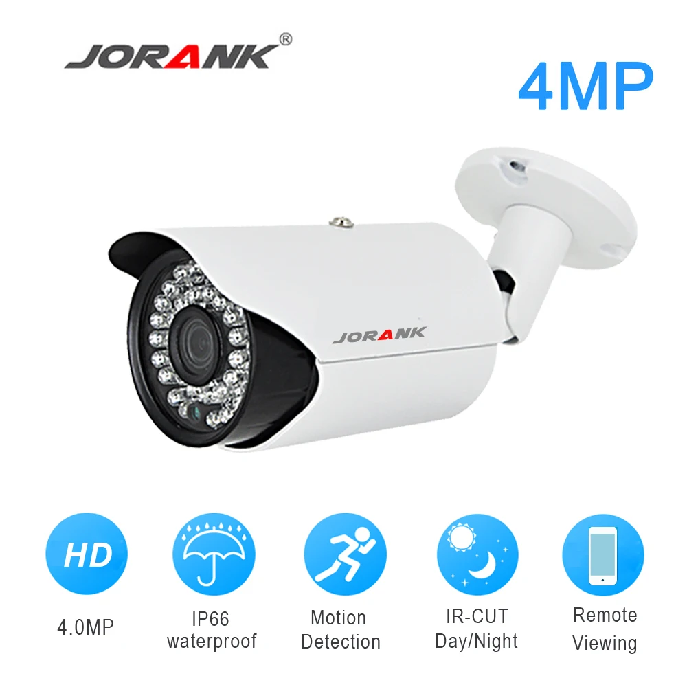 IP камера JORANK 3 6 мм 1080 P 960 e mail оповещения xmeye ONVIF P2P датчик движения RTSP 48 В