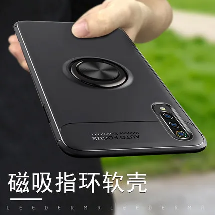 Чехол для Xiaomi Mi 9 роскошный мягкий силиконовый чехол с подставкой и кольцом